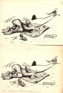 Divers : H� ! D'apr�s mes calculs nous sommes ici... Illustration originale de FRED publi�e dans la revue Quartier Latin